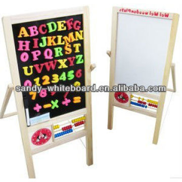 Wood Frame Whiteboard black slate chalk boards magnetic blackboard kitchen